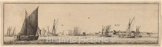 Art Print : Wenceslaus Hollar, Lillo, c. 1632 - Vintage Wall Art
