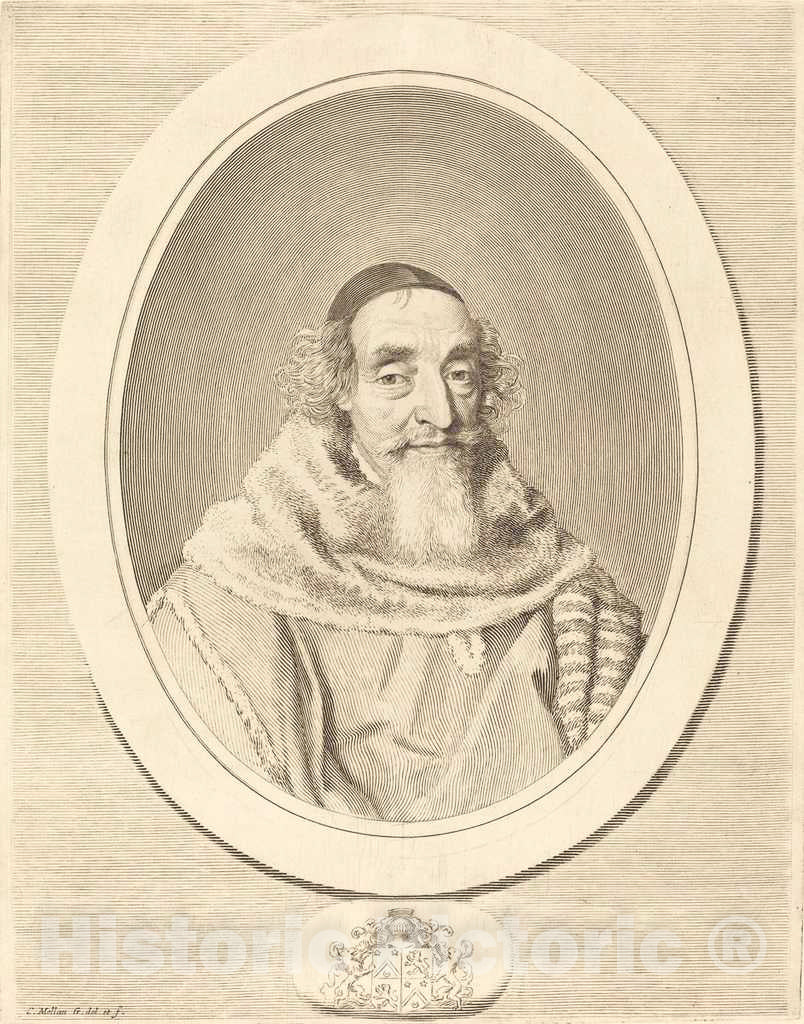 Art Print : Claude Mellan, Mathieu Mole, in or After 1656 - Vintage Wall Art