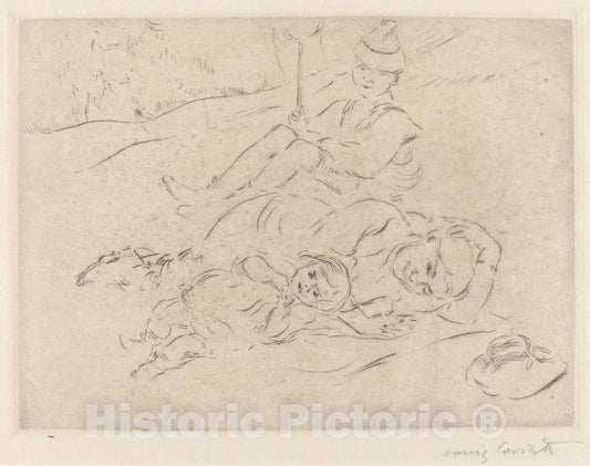 Art Print : Lovis Corinth, in The Country (Auf dem Lande), 1912 - Vintage Wall Art