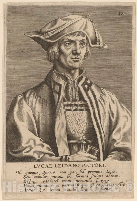 Art Print : Hieronymus Wierix, Lucas Van Leyden - Vintage Wall Art