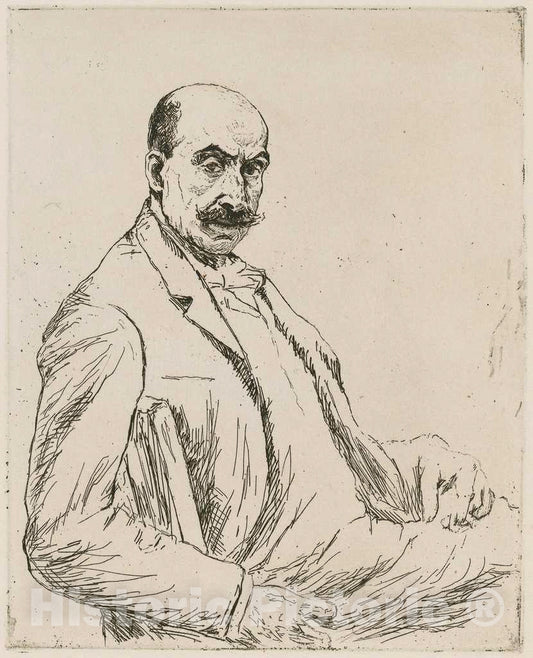Art Print : Max Liebermann, Self-Portrait, 1906 - Vintage Wall Art