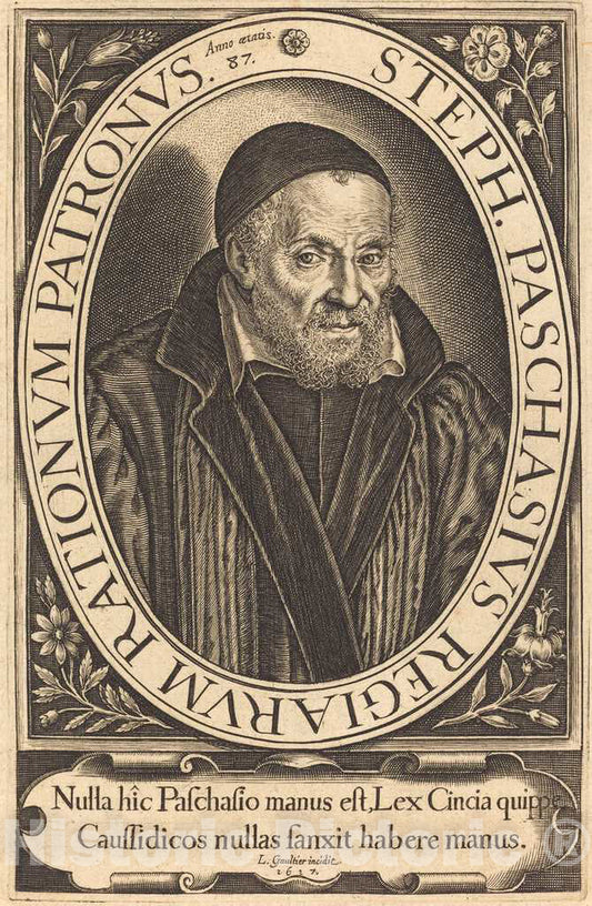 Art Print : LÃ©onard Gaultier, Ã‰tienne Pasquier, 1617 - Vintage Wall Art