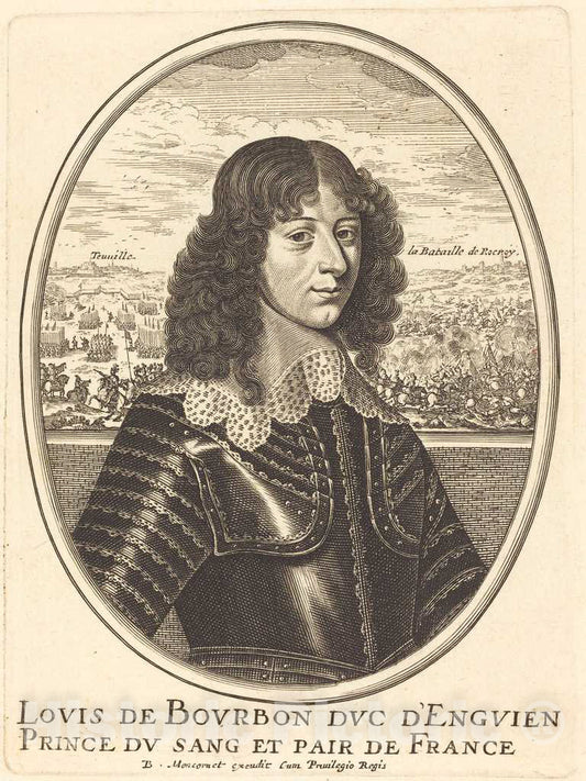 Art Print : Balthasar Moncornet, Louis II de Bourbon-CondÃ© - Vintage Wall Art