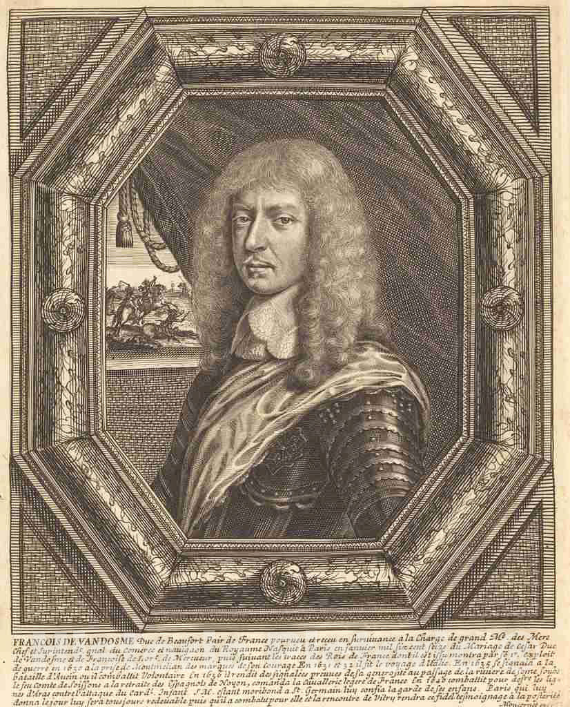 Art Print : Balthasar Moncornet, FranÃ§ois de VendÃ´me, Duke of Beaufort - Vintage Wall Art