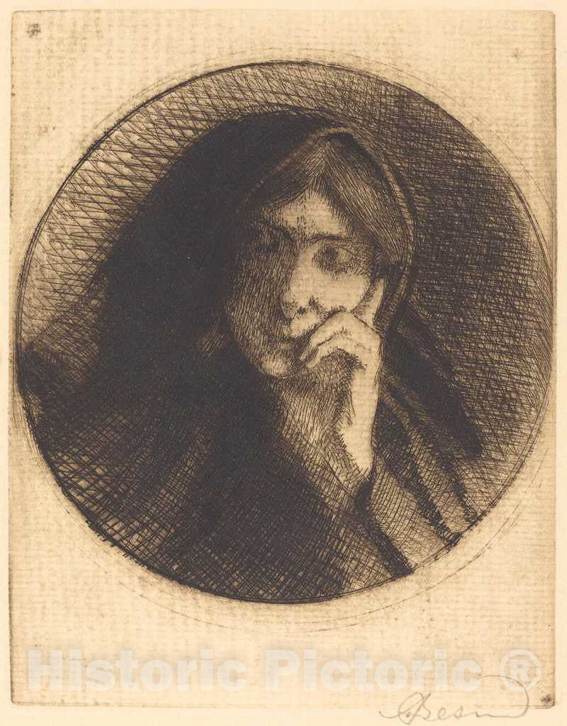Art Print : Albert Besnard, Madame Aman Jean, 1898 - Vintage Wall Art