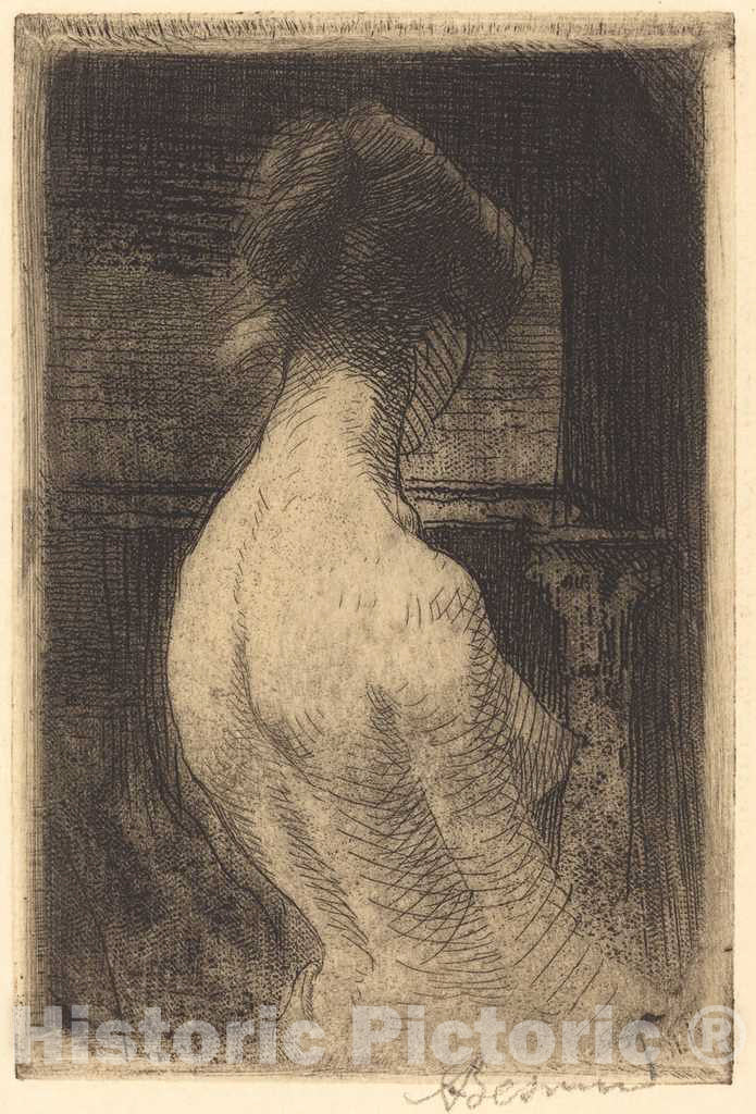 Art Print : Albert Besnard, Back of a Woman (Dos de Femme), 1889 - Vintage Wall Art