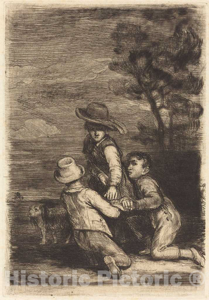 Art Print : Sir David Wilkie, The Sedan Chair, c.1817 - Vintage Wall Art