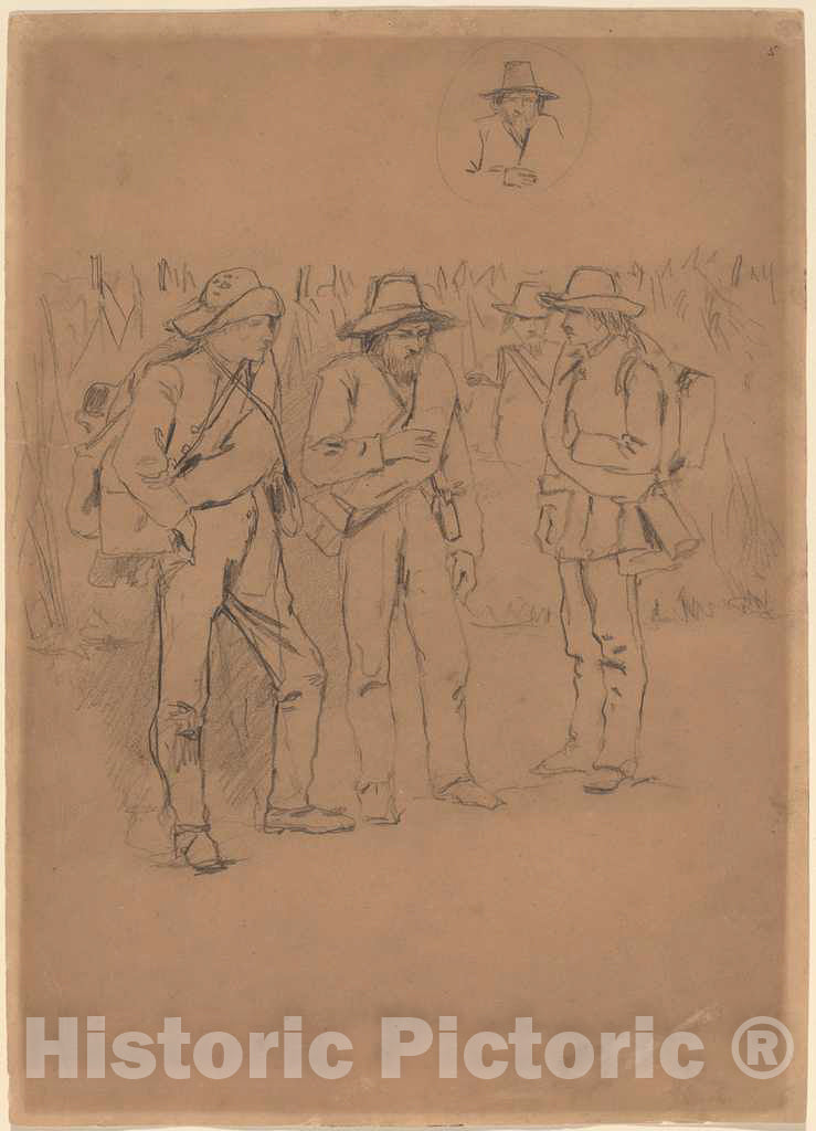 Art Print : Winslow Homer, Prisoners of War, 1864 - Vintage Wall Art