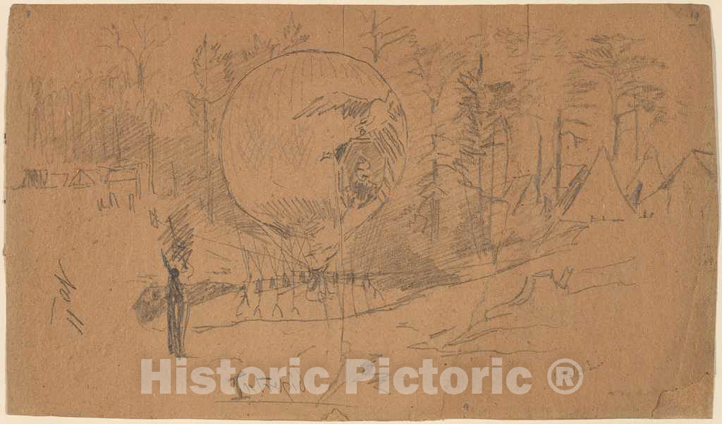 Art Print : Winslow Homer, Intrepid [Recto], 1862 - Vintage Wall Art