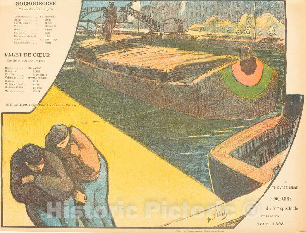 Art Print : Henri-Gabriel Ibels, Boubouroche; Valet de Coeur, 1893 - Vintage Wall Art