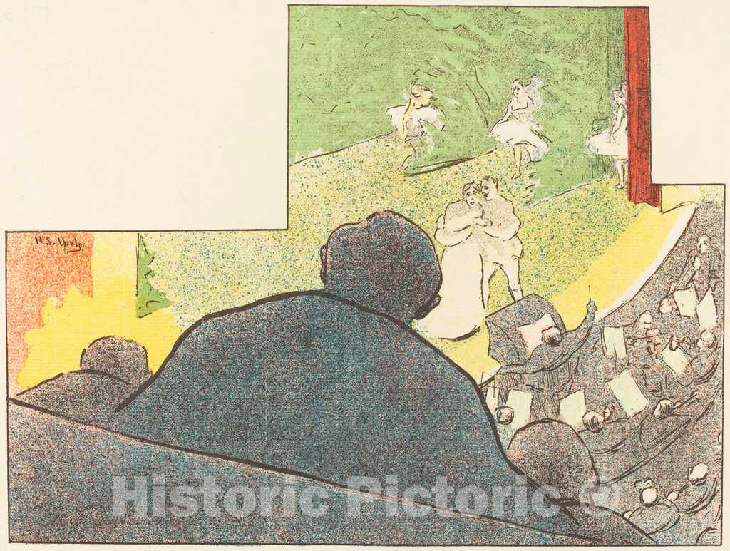 Art Print : Henri-Gabriel Ibels, Mirages, 1893 - Vintage Wall Art