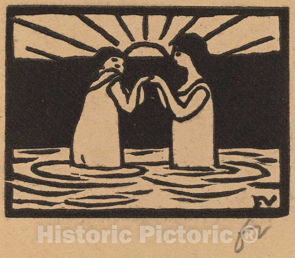 Art Print : FÃ©lix Vallotton, Playing in The Sun (Jeux au Soleil), 1893 - Vintage Wall Art