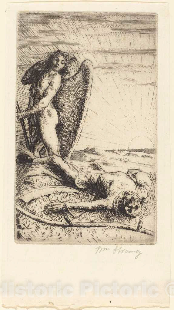 Art Print : William Strang, Death Defeated, 1888 (1894) - Vintage Wall Art