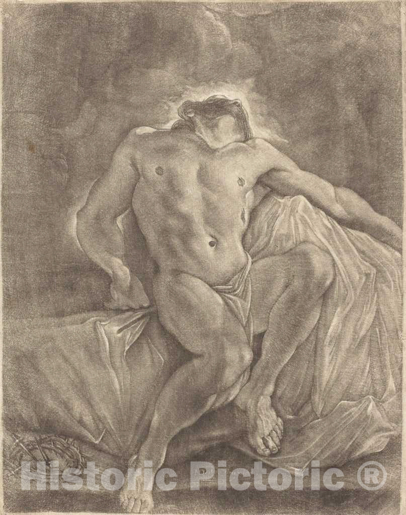 Art Print : Martial Desbois, The Dead Body of Christ, c. 1690? - Vintage Wall Art