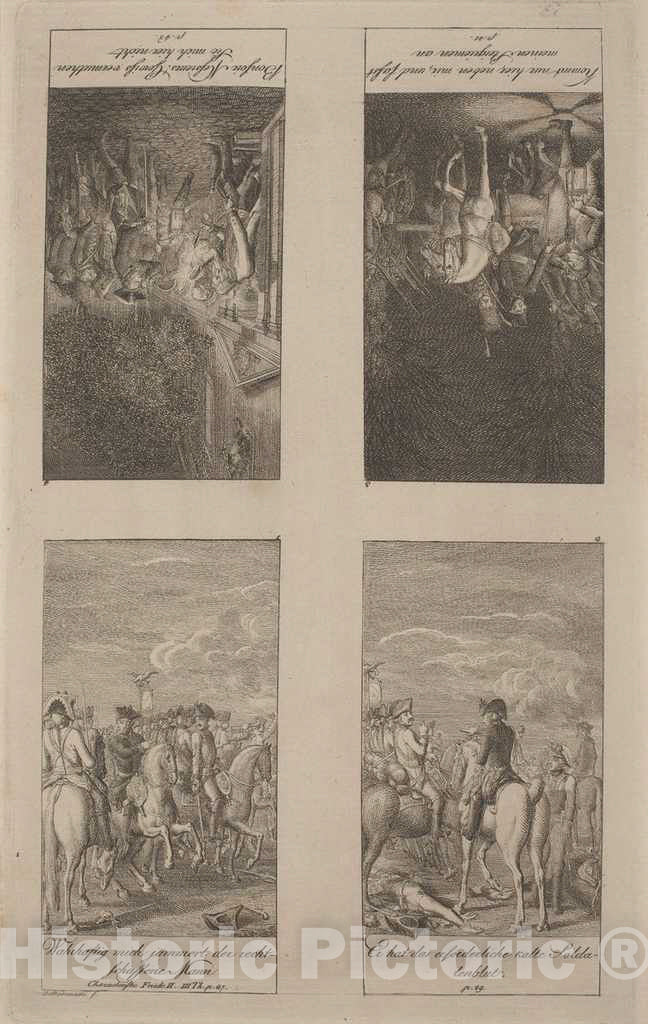 Art Print : Daniel Nikolaus Chodowiecki, Characteristics of King Frederik II (Part III), 1800 - Vintage Wall Art