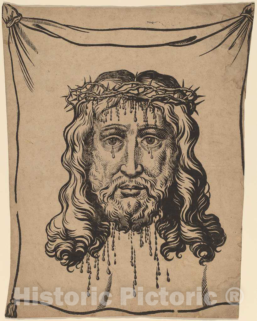 Art Print : Anthonis Sallaert, The Sudarium - Vintage Wall Art