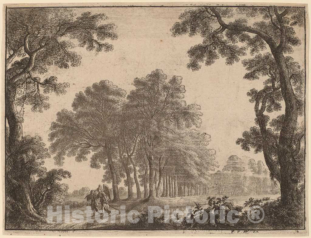 Art Print : Gilles Neyts, Landscape with Tobias and The Angel - Vintage Wall Art