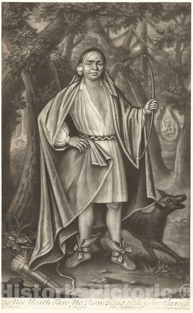 Art Print : Verelst, Ho Nee Yeath TAW No Row, King of The Generethgarick, After 1710 - Vintage Wall Art