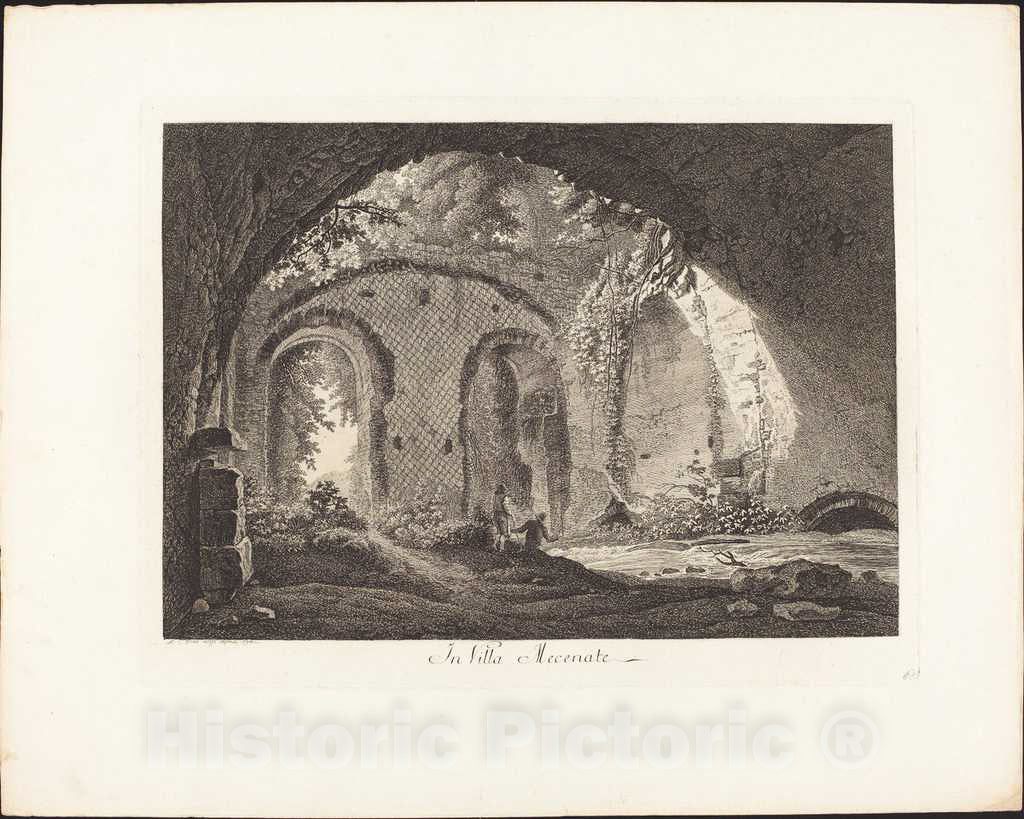 Art Print : Albert Christoph Dies, in Villa Mecenate, 1794 - Vintage Wall Art