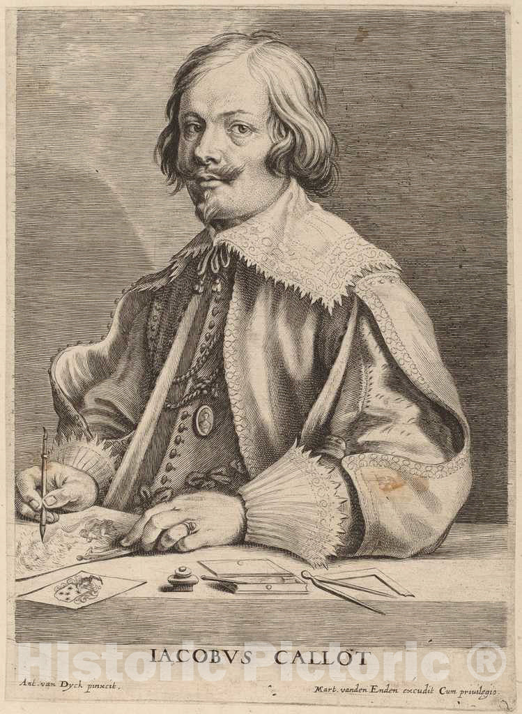 Art Print : Vorsterman After Van Dyck, Jacques Callot - Vintage Wall Art