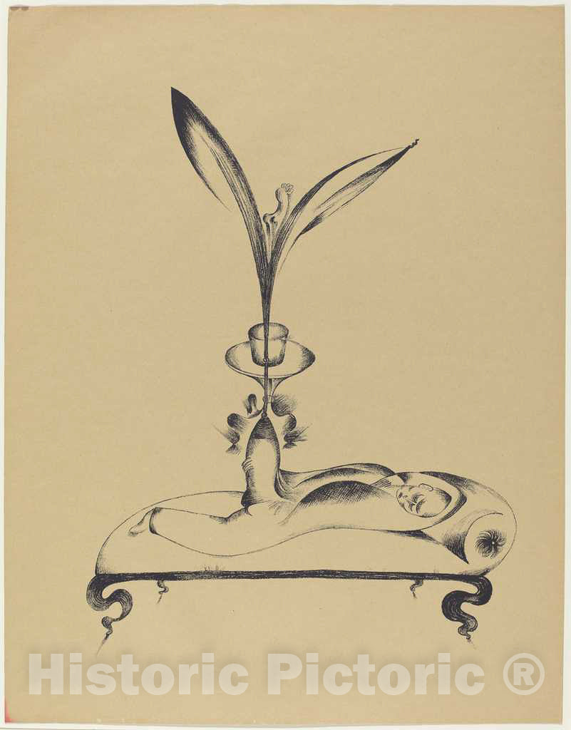 Art Print : Heinrich Hoerle, Der MÃ¤nn mit dem Holzbein TrÃ¤umt (The Man with The Wooden Leg Dreams), 1920 - Vintage Wall Art