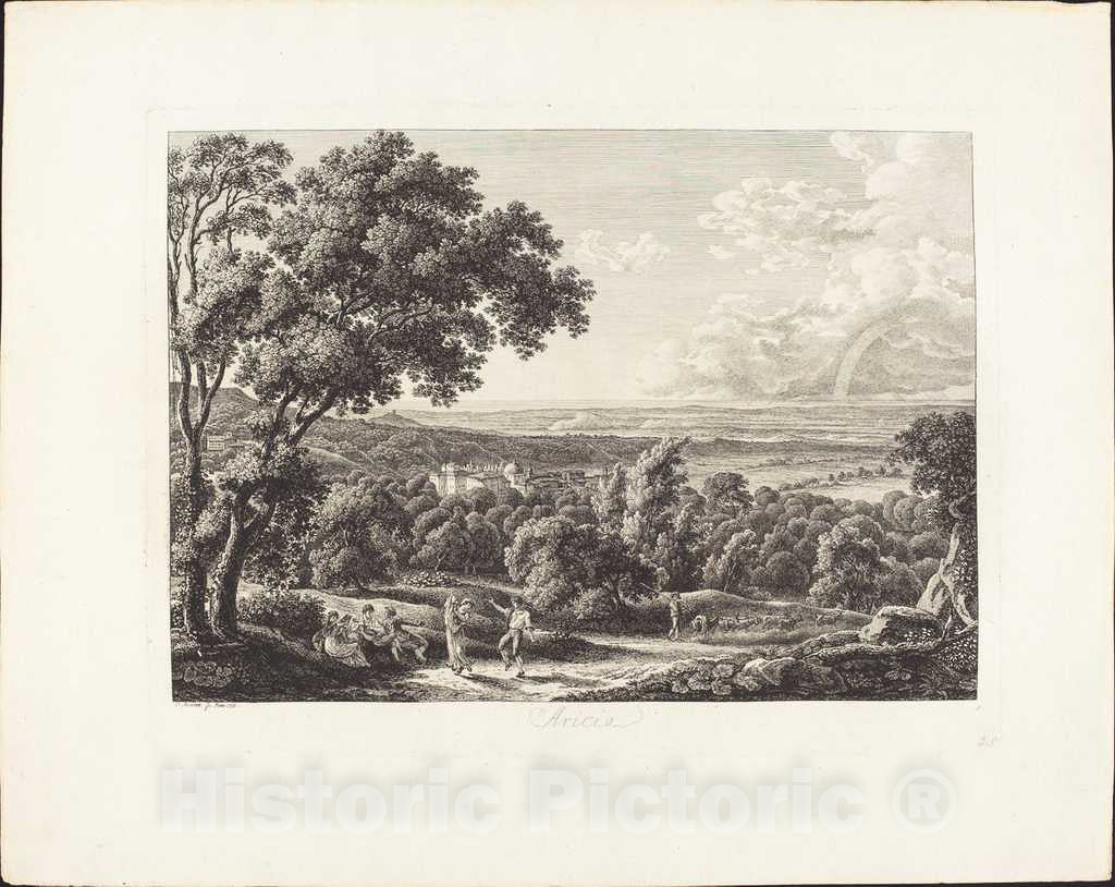 Art Print : Johann Christian Reinhart, Aricia, 1793 - Vintage Wall Art