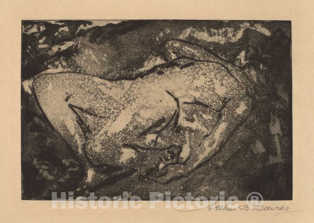 Art Print : Arthur B. Davies, Tragic Figure, 1919-1920 - Vintage Wall Art