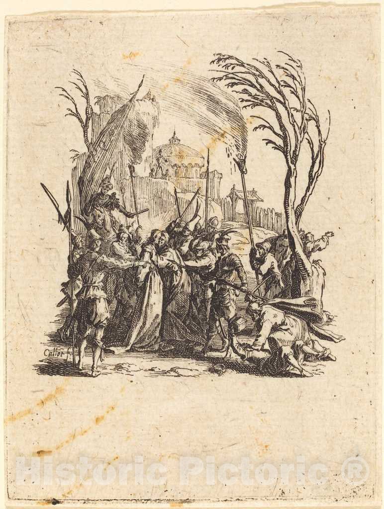 Art Print : Jacques Callot, The Betrayal, c.1625 - Vintage Wall Art