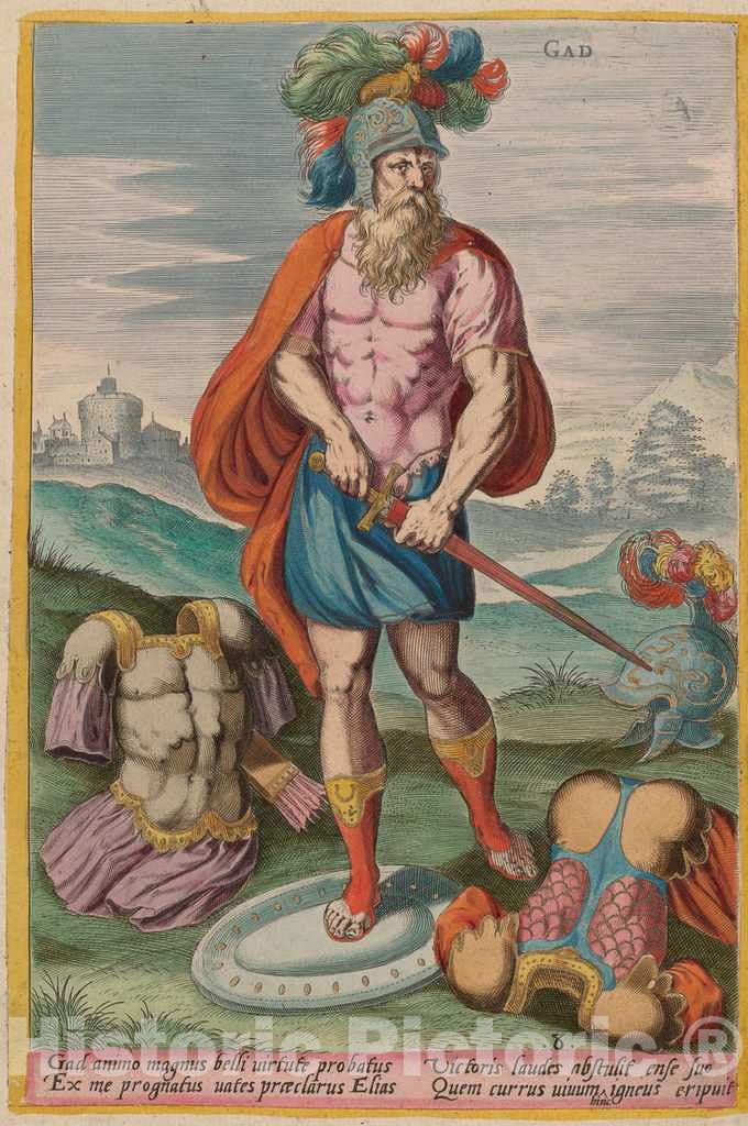 Art Print : Sadeler I After Van den Broecke, GAD, c. 1585 - Vintage Wall Art