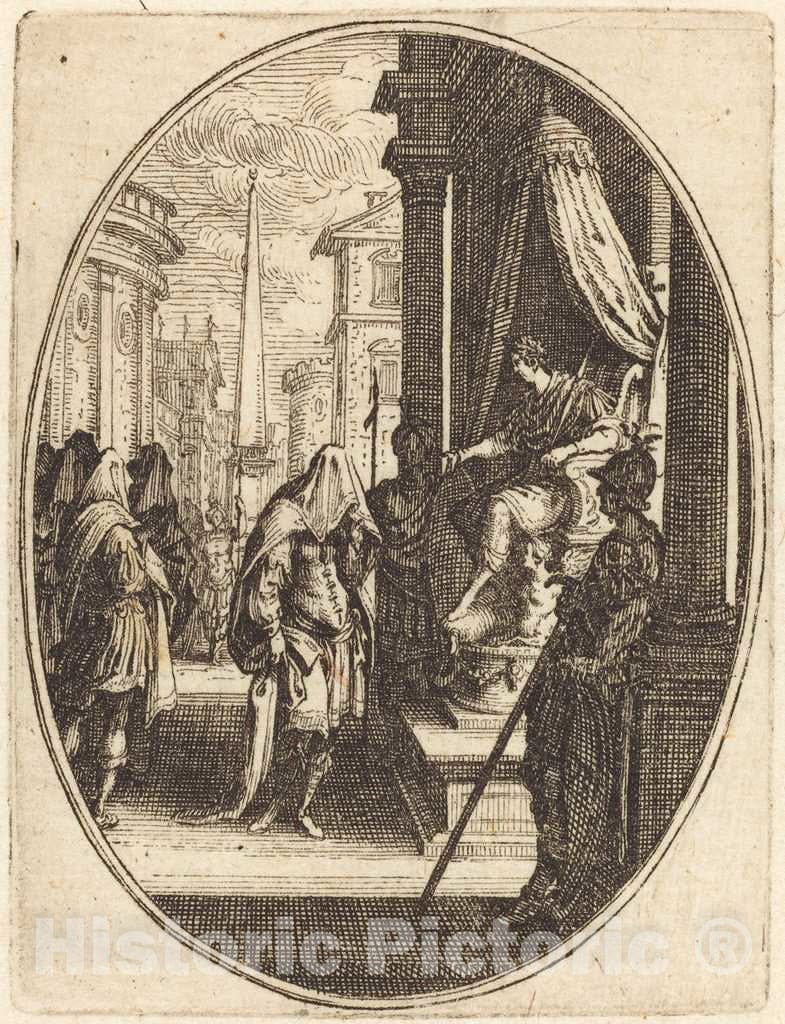 Art Print : Jacques Callot, The Cult of Men, 1627 - Vintage Wall Art