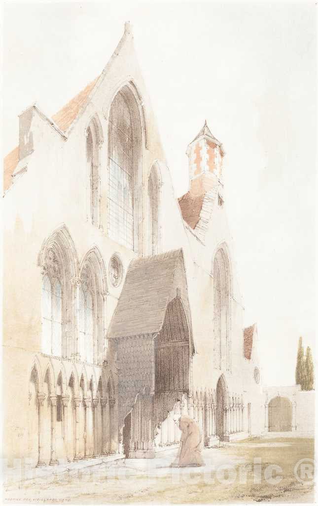 Art Print : Thomas Shotter Boys, Hospice des Viellards, Gand, 1839 - Vintage Wall Art