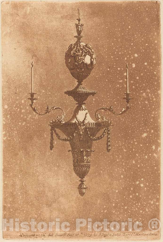 Art Print : Patrick Begbie, Chandelier, 1779 - Vintage Wall Art