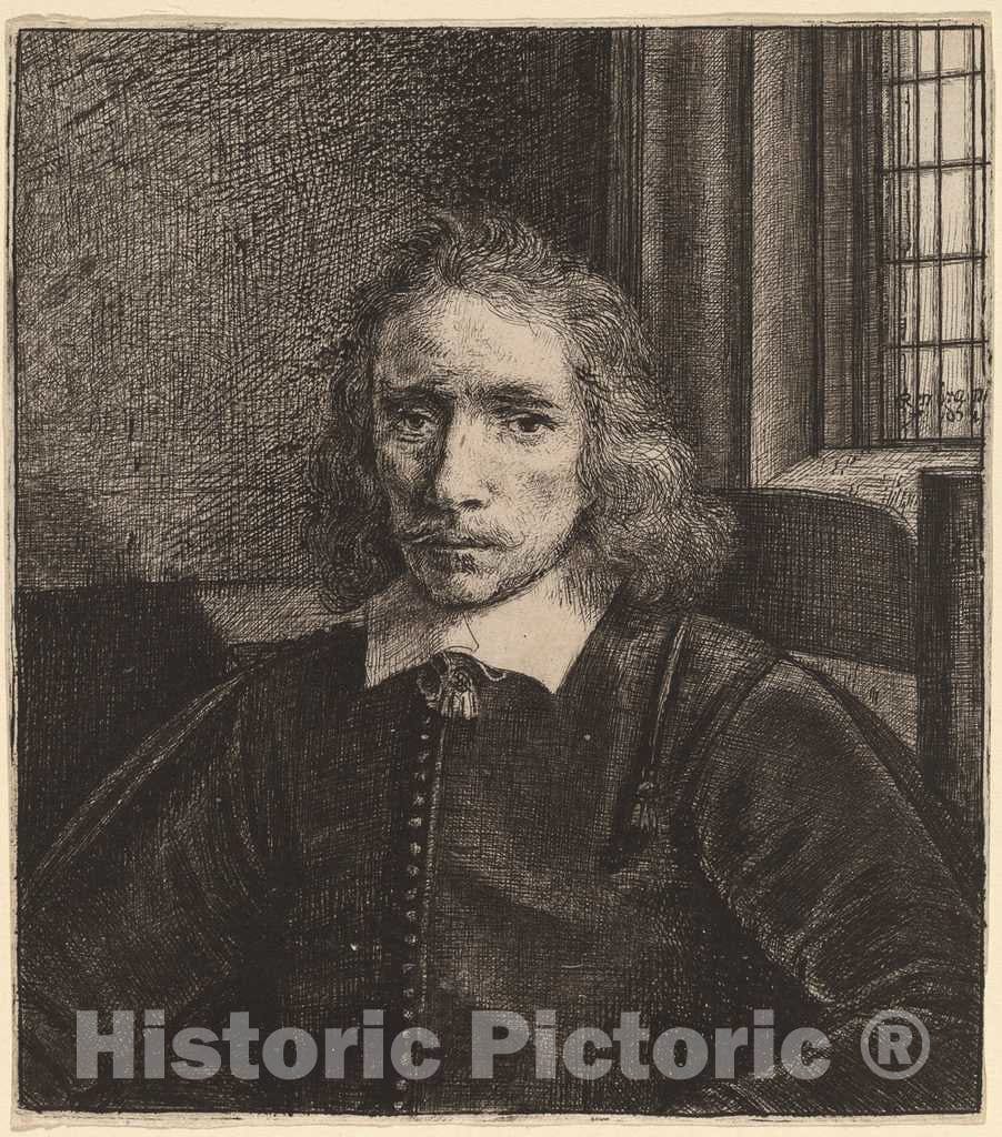 Art Print : Rembrandt, Jacob Haaringh ('Young Haaringh') (Pieter Haaringh), 1655 - Vintage Wall Art