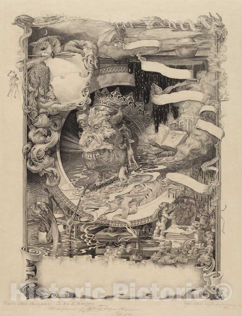 Art Print : Francis Scott King, Printer's Devil, 1895 - Vintage Wall Art
