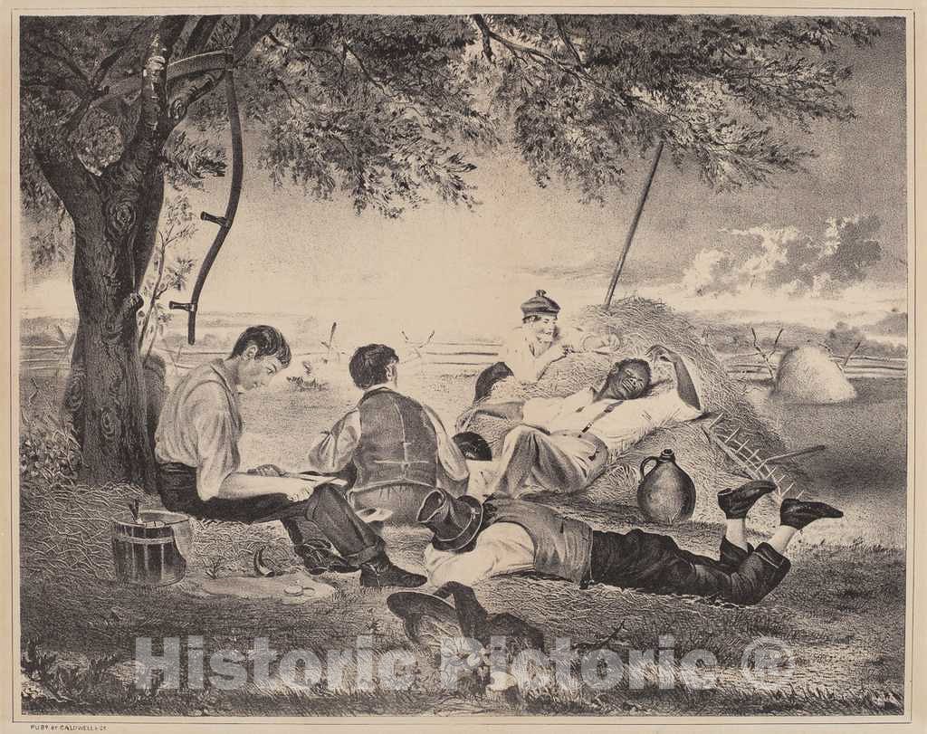 Art Print : Farmer's Nooning, c. 1840 - Vintage Wall Art