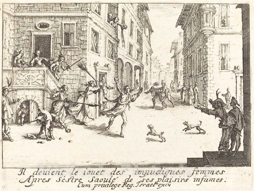 Art Print : Jacques Callot, The Ruin - Vintage Wall Art