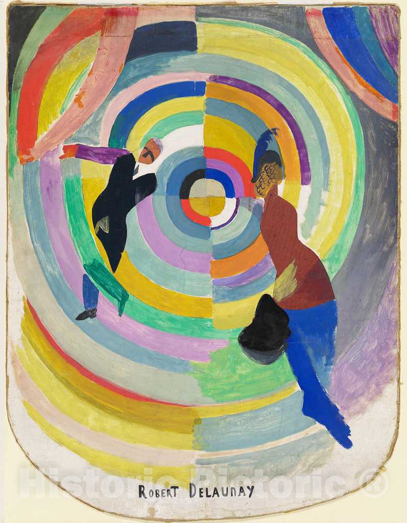 Art Print : Robert Delaunay, Political Drama, 1914 - Vintage Wall Art