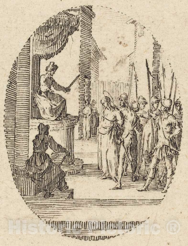 Art Print : Jacques Callot, ECCE Homo, c. 1631 - Vintage Wall Art