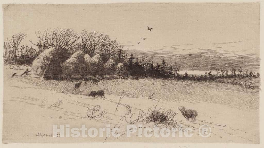 Art Print : Austin Sands Monks, Evening After The Storm, 1886 - Vintage Wall Art