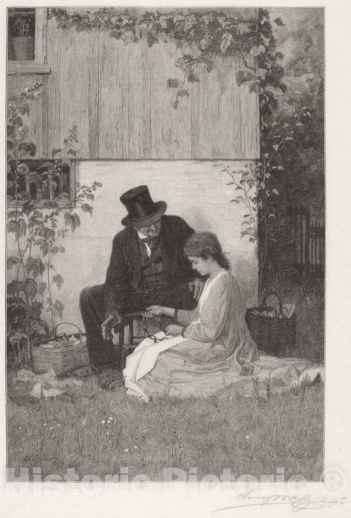 Art Print : Henry Wolf, A New England Peddler, 1885 - Vintage Wall Art