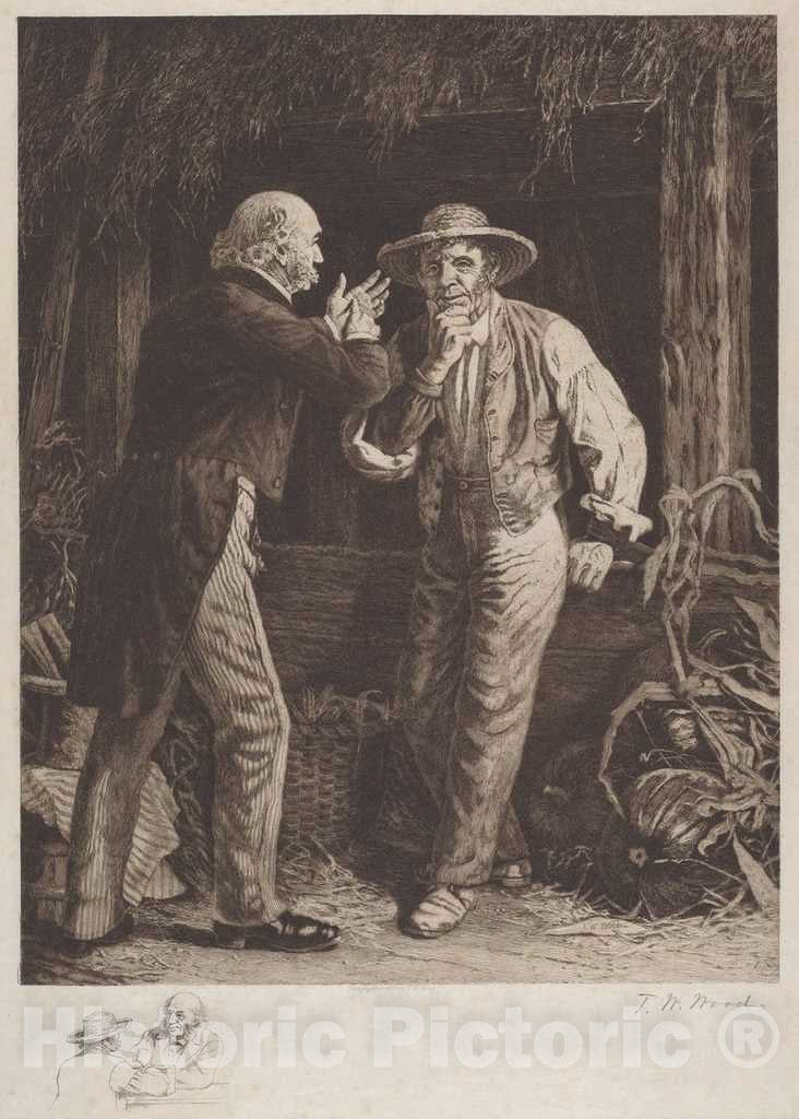 Art Print : Thomas Waterman Wood, The Day Before The Election, 1887 - Vintage Wall Art