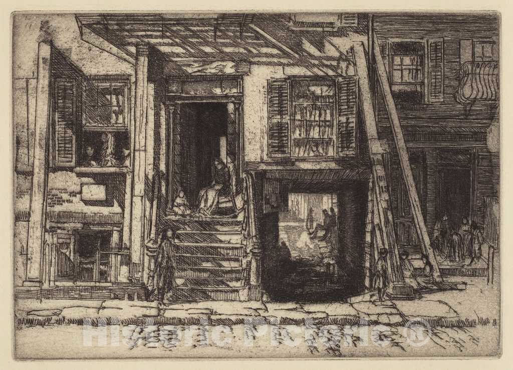 Art Print : Charles Henry White, The Condemned Tenement, NY, 1906 - Vintage Wall Art