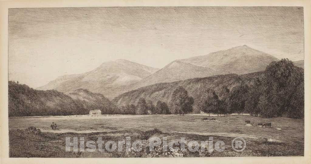 Art Print : John Henry Hill, White Mountains, 1874 - Vintage Wall Art