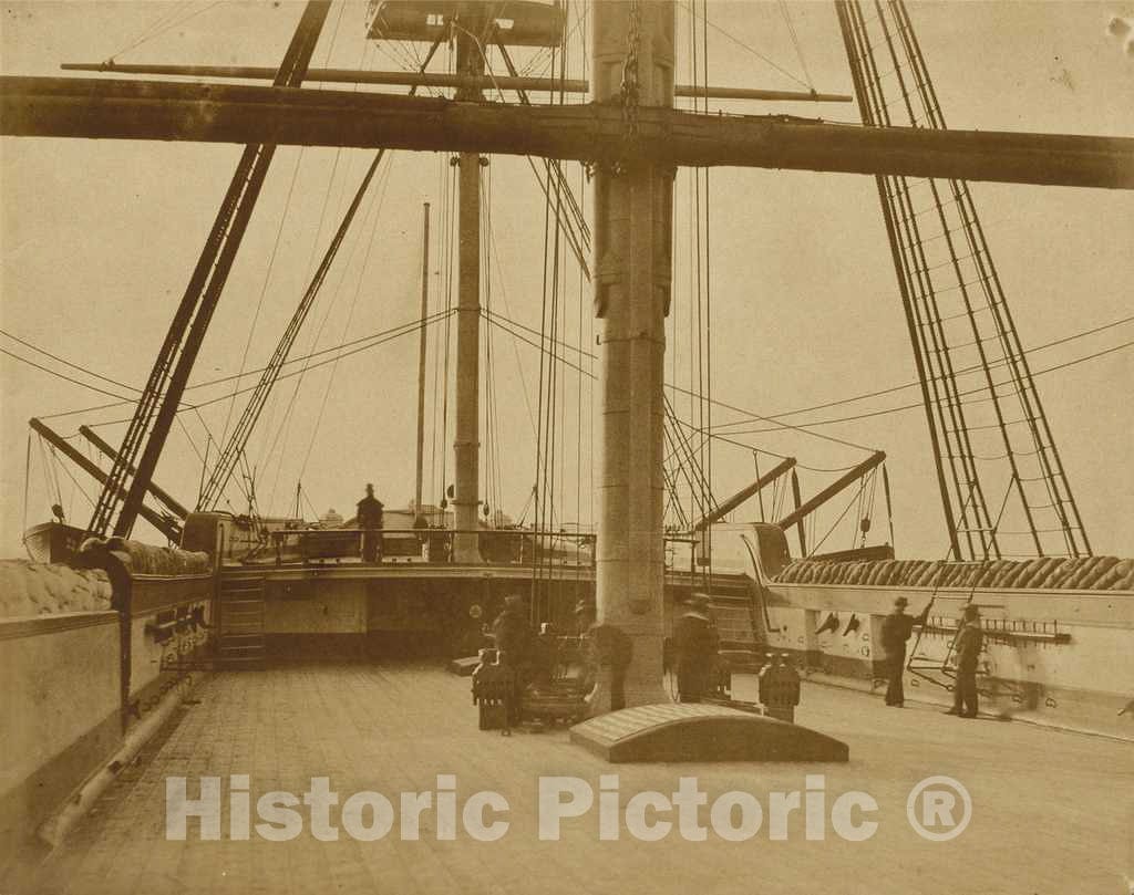 Art Print : Linnaeus Tripe, Quarterdeck of HMS â€œImpregnableâ€, 1852-1854 - Vintage Wall Art