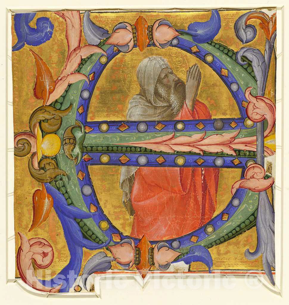 Art Print : Lorenzo Monaco, Praying Prophet, c.1412 - Vintage Wall Art