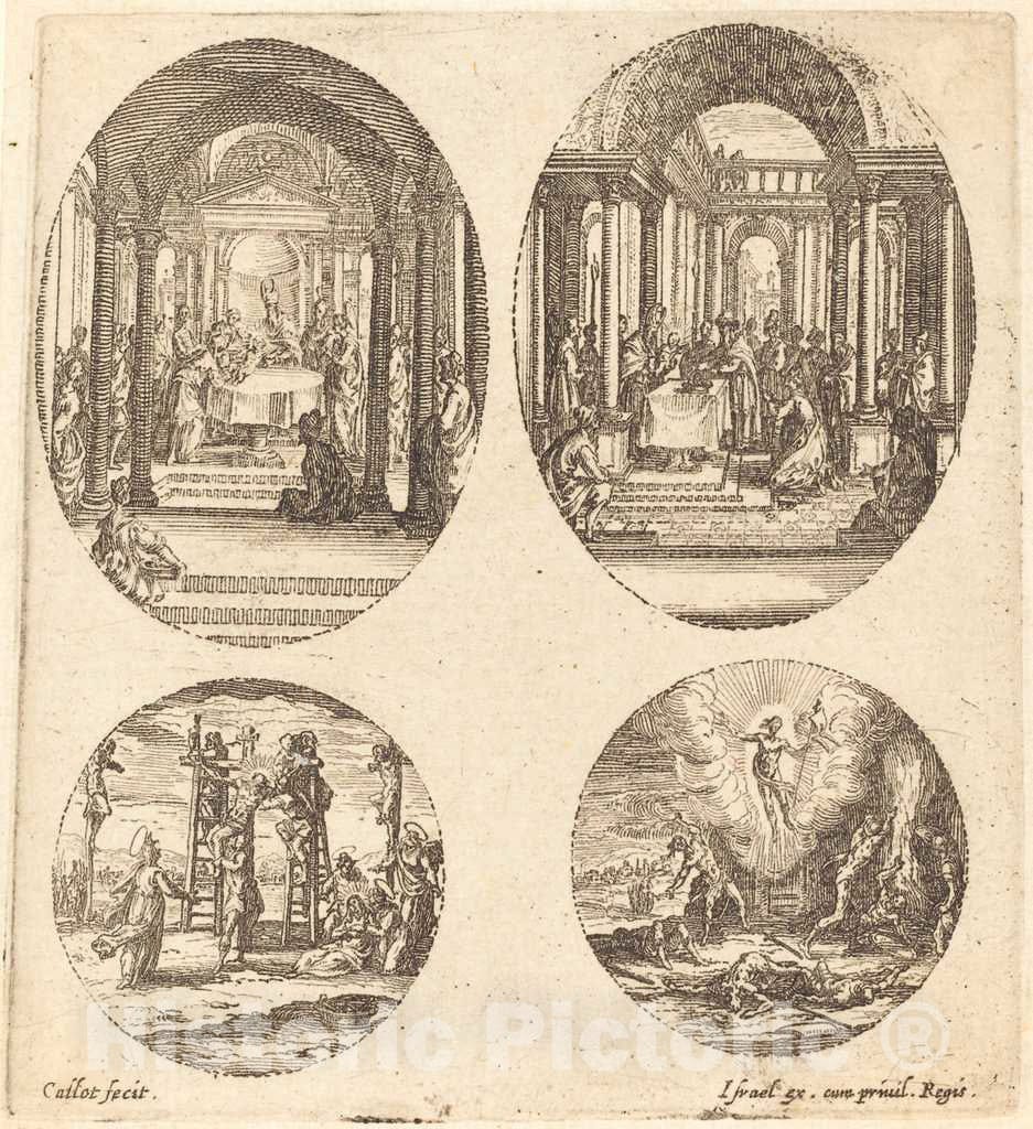 Art Print : Jacques Callot, Mysteries of The Passion, c. 1631 - Vintage Wall Art