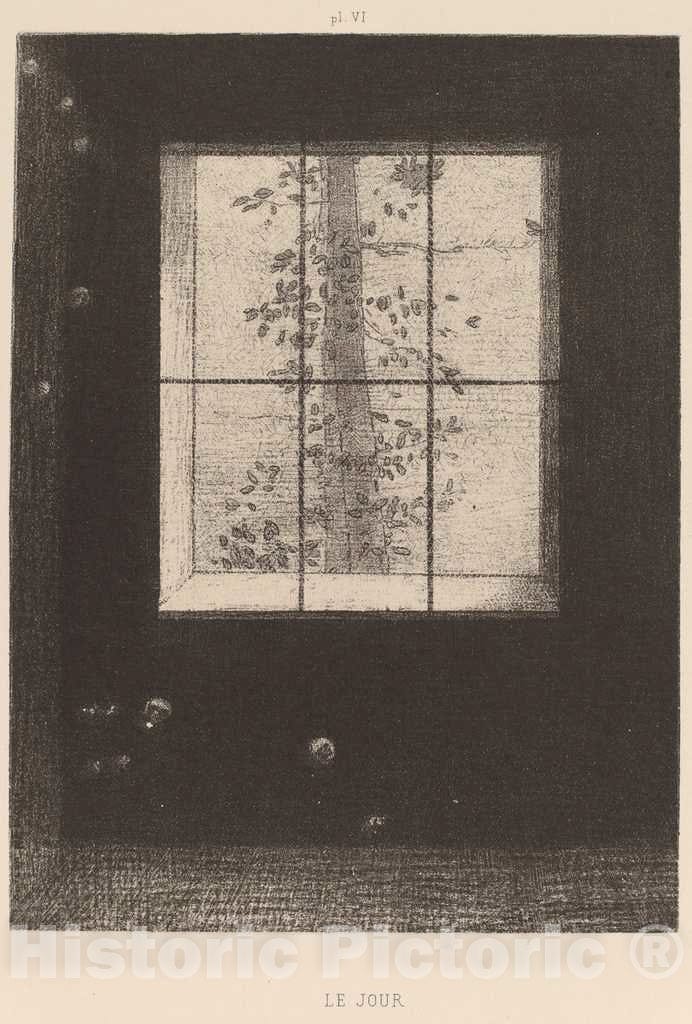 Art Print : Odilon Redon, Le Jour (Day), 1891 - Vintage Wall Art