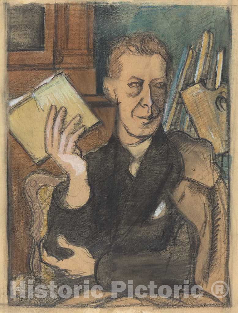 Art Print : Roger de La Fresnaye, Jean Louis Gampert, c. 1920 - Vintage Wall Art