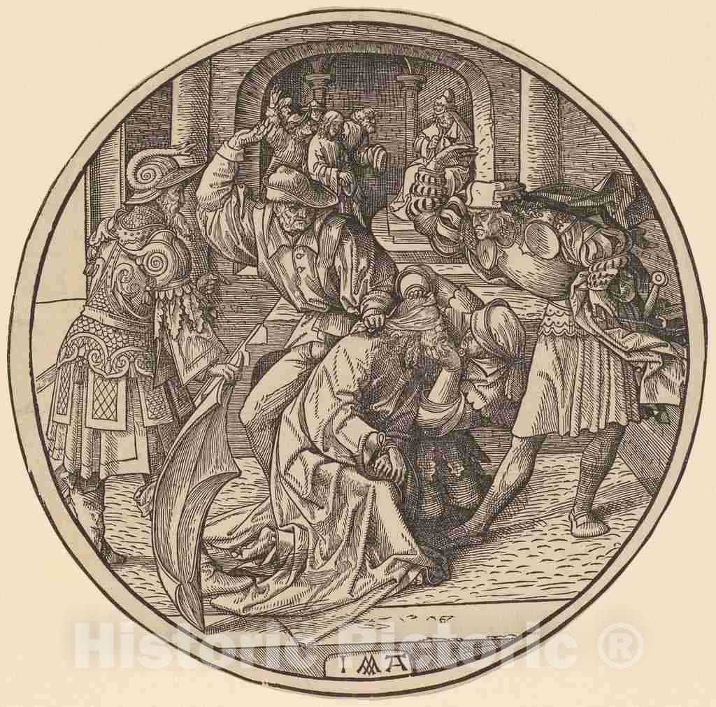 Art Print : Jacob Cornelisz Van Oostsanen, The Mocking of Christ, 1513 - Vintage Wall Art
