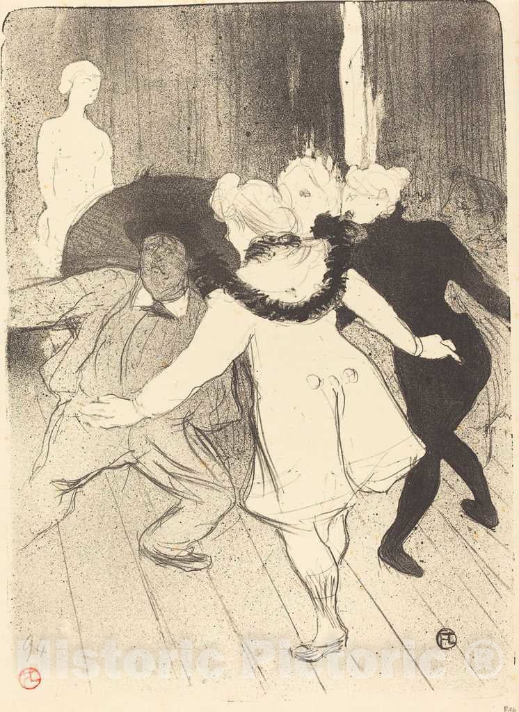 Art Print : Henri de Toulouse-Lautrec, Folies-Bergere: The Censors of M. Prudhomme (Folies-BergÃ¨re: Les pudeurs de M. Prudhomme), 1893 - Vintage Wall Art